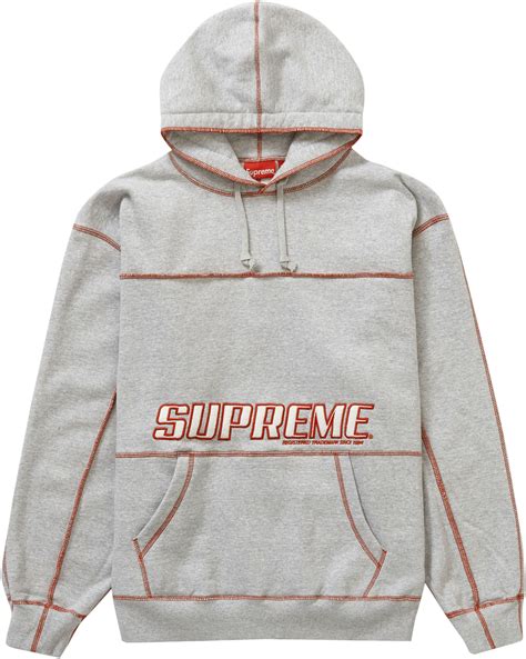 heater grey coverstitch sweatshirt.